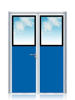 Double-Glazed Flush Cleanroom Windows — Tempered Glass for Easy Cleaning
